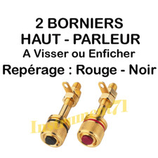 PAIRE DE FICHES BANANE PLAQUE