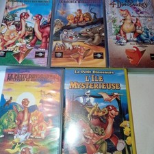 Lot de 5 VHS k7 vidéo le petit dinosaure