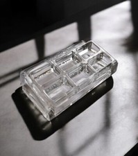 Vintage Silvikrine Présentoir Objet Publicitaire En Verre Rare Cheveux Cendrier 