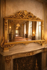 MIROIR CHEMINÉE MURAL AVEC