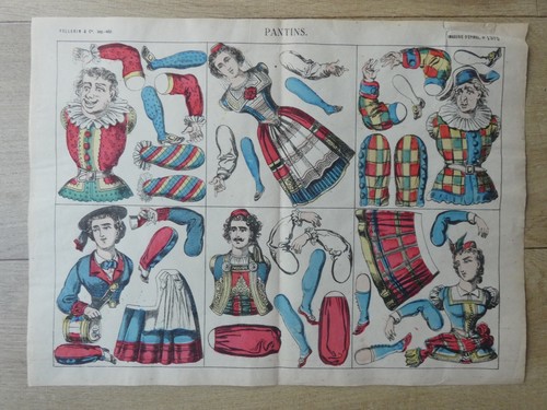 Imagerie epinal pantins - imagerie,