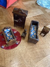 Maison De Poupée . Ensemble Meuble  Mobilier en Bois Ancien Vintage