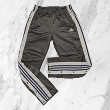 Adidas Adibreak Vintage Âge 90 Pantalon survêtement Homme Boutons Gris Taille M