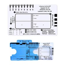 Règle ECG en 7 étapes, échelle de mesure d'électrocardiogramme, règle