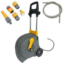 Enrouleur de tuyau de chariot rapide à roues Hozelock arrosage de jardin tuya...