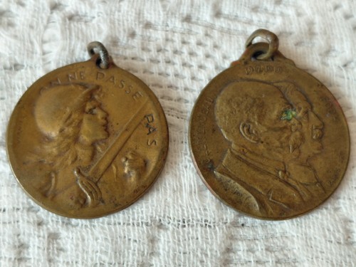 Lot médailles bronze - lot,
