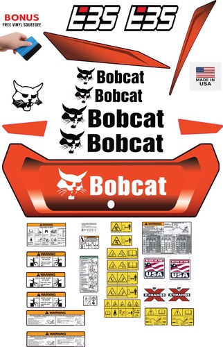 Fits bobcat e35 decal kit - fits,
