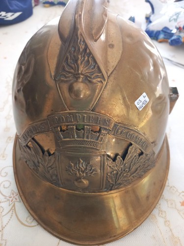 Ancien casque sapeur - casque, de