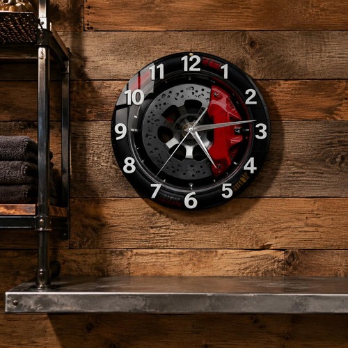 Horloge murale disque frein - murale,