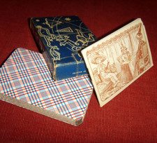 Ancien jeu de cartes Lenormand tranche des coins dorés COMPLET 36 cartes voyance