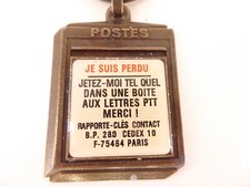 Porte-Clés / Key Ring -  POSTE - BOITE AUX LETTRES - PTT - RAPPORTE CLE