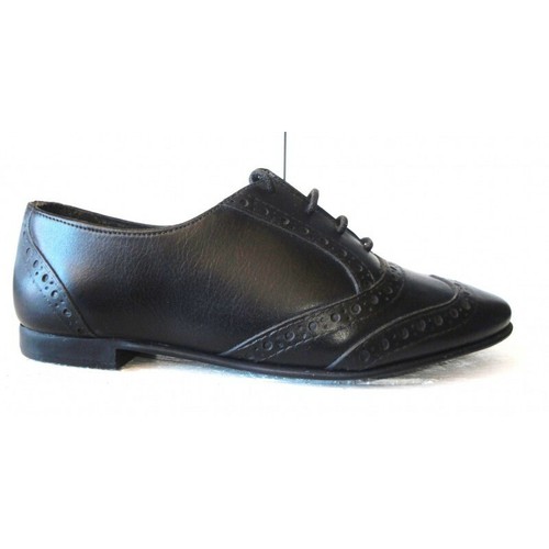 Zapatos piel negro planos - zapatos,