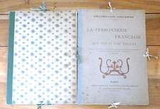 LOT 2 OUVRAGES FERRONNERIE ANCIENNE  SCHMID CONTET - ART DECORATIF - COMPLET TBE