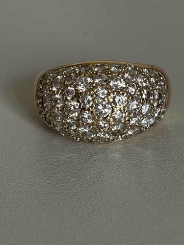 7634 bague dôme vintage - 7634-, or