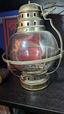 Ancien Fanal lanterne de marine avec globe en verre [O046]