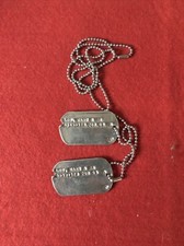 WW2 US ARMY DOG TAG PLAQUE