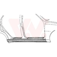 VAN WEZEL Bas De Caisse Droit Compatible Pour VW Golf III 1H1 Vento 1H2 1H5