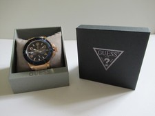 ⌚ Montre Homme Guess Model W0247G3 Bracelet Silicone Bleu Quartz ⌚