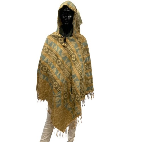 Poncho indien chaud himalaya - poncho,