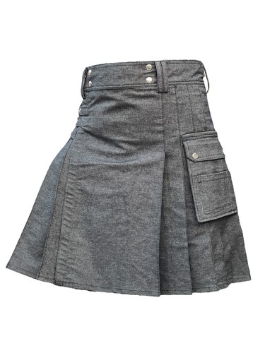 Kilt utilitaire écossais noir - kilt,