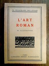29223 L'Art Roman Flammarion / Ducher 1948 Architecture, Mobilier Religieux