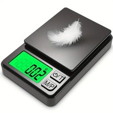 Precision Pocket Scale 1000g X 0.1g - Digital Gram Food Jewelry Ounces/Grains Sc