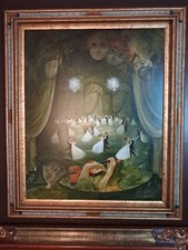 Tableau Huile  Roger Suraud (1938-2016)  Le Bal, Toile 40F dimensions 100x81 cm 