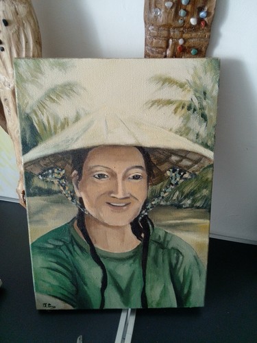 Tableau huile sur toile - tableau,
