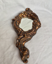 MIROIR ANCIEN CERAMIQUE PLATRE SIGNE FACE A MAIN VINTAGE  ESPELT LEMBO VALLAURIS
