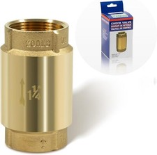 1 1/4" NPT Brass Check Valve