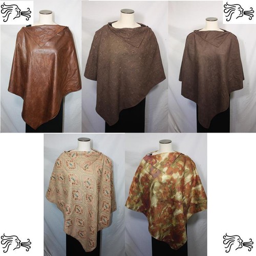 Micro suede poncho wrap - poncho,