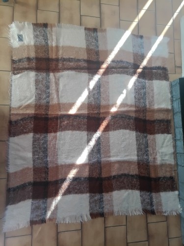 Couverture plaid mohair