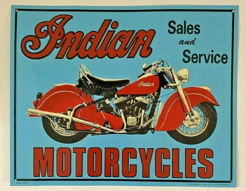 Plaque indian motorcycles - plaque,