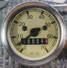 Compteur ancienne O.S. Velocímetro. Speedometer ¿Terrot? 48mm DIAMETER