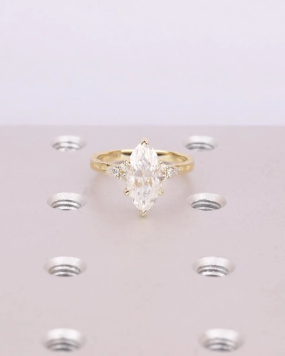 Bague solitaire épingle - solitaire,