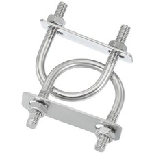 2 Pcs U-Bolts M8x42mm Acier Inox 304 Pour Poteaux Ronds