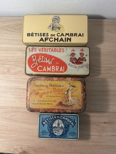 Lot boîtes fer - de,