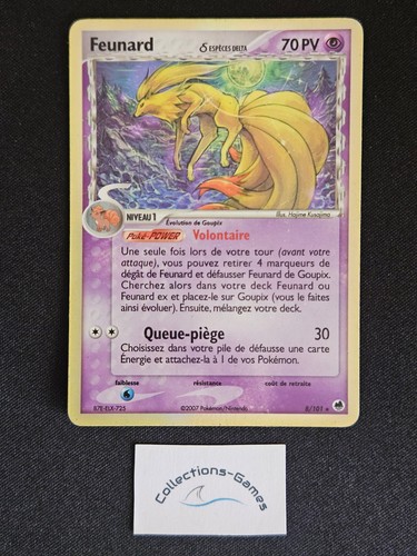 Carte pokémon feunard 101 - feunard, 8/101
