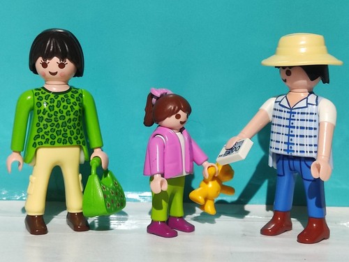 Playmobil figurines famille - x3,
