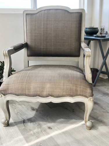 Large gray carved french - gray,