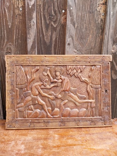 Panneau sculpté cameroun - panneau,
