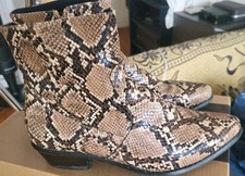 Superbes Bottines Liberto P.38 imprimé serpent python peu portées  Bon Etat