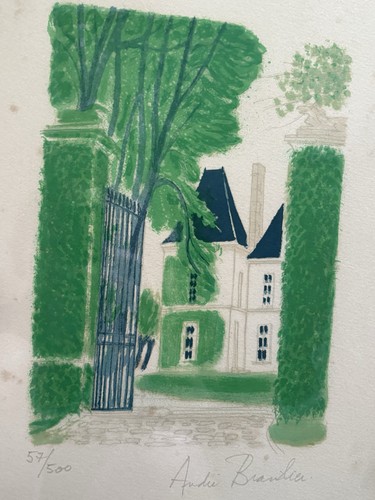Lithographie ancienne andre - d,