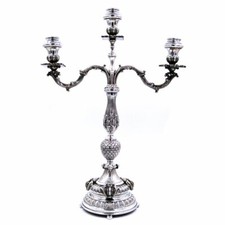 Candélabre Baroque en Argent