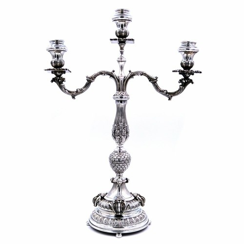 Candélabre baroque argent - en,