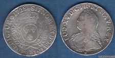Louis XV, 1715-1774 – Ecu aux branches d'olivier 1728 K Bordeaux TB