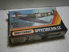 ANCIENNE MAQUETTE AVION RAF SPITFIRE Mk IX MATCHBOX PK-2 (1983) VINTAGE - 1/72
