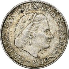 Pays-Bas, Juliana, Gulden, 1957, Utrecht, Argent, TTB, KM:184