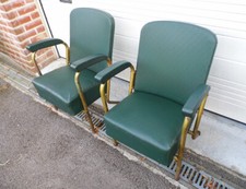 paire fauteuil skai vintage