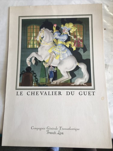 Menu 1954 french line - de,